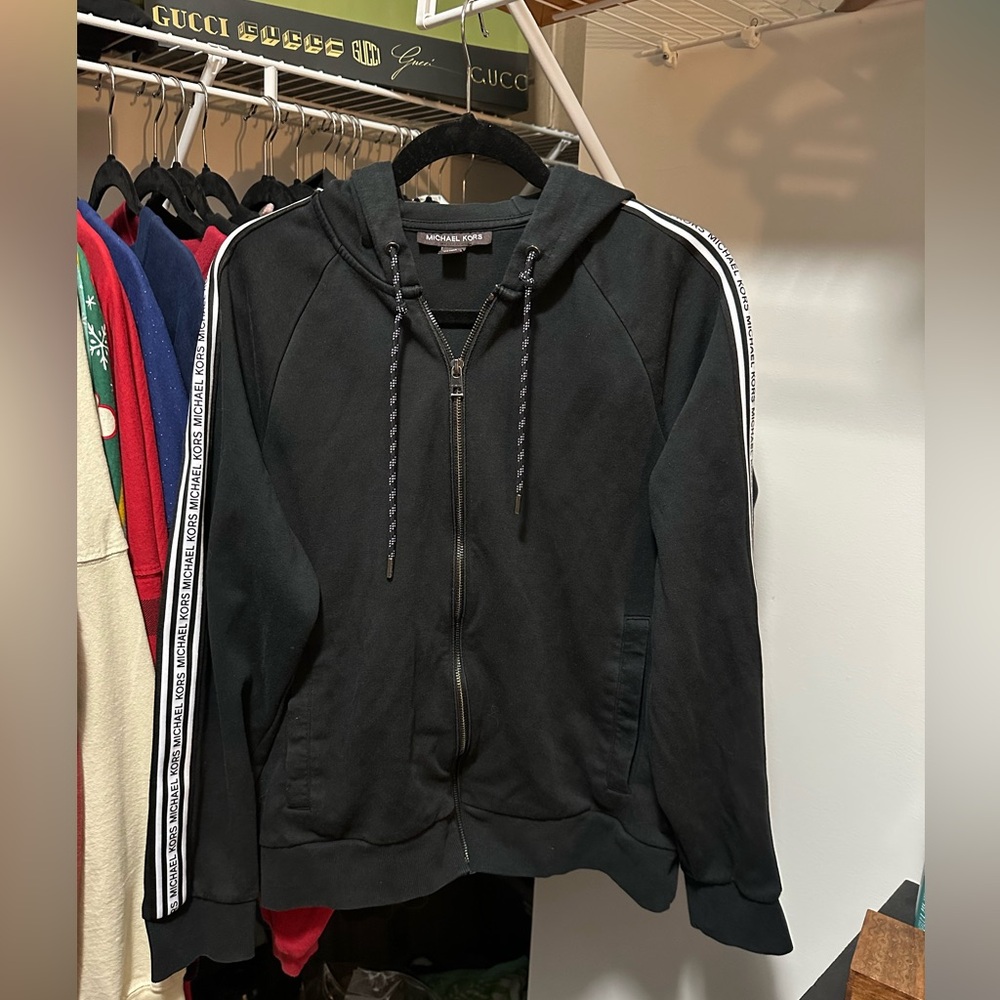 Michael Kors Black Hoodie with Zipper